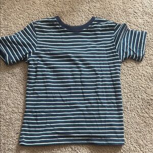 Wonder Nation Navy and White Striped Tee